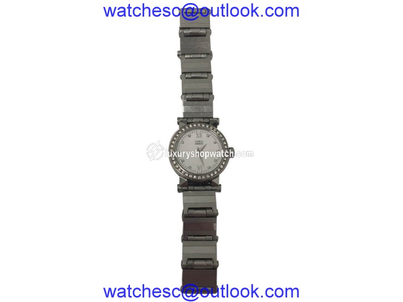 Movado Vizio Stainless Steel with Diamond Crown 26mm Womens Watch| Movado