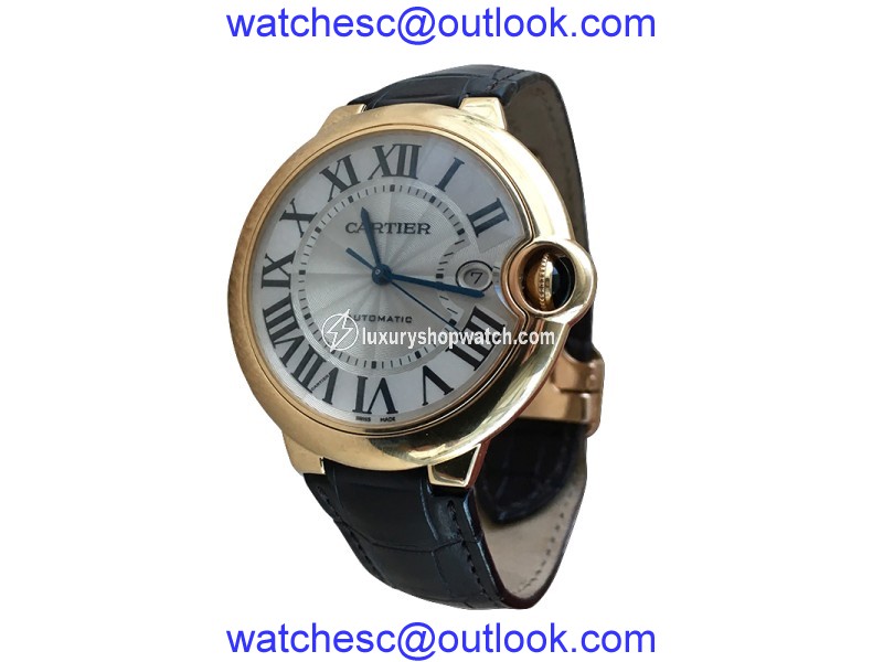 Cartier Ballon Bleu W6900551 Yellow Gold Automatic 42mm Mens Watch Cartier