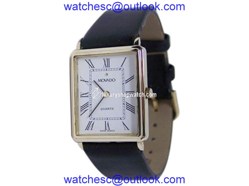 Movado 79972 14K Yellow Gold Quartz 24mm Mens Watch Movado