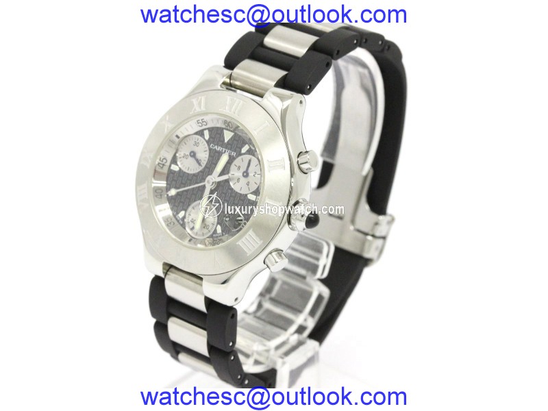 Cartier Must Stainless Steel Quartz 38mm Mens Watch Cartier