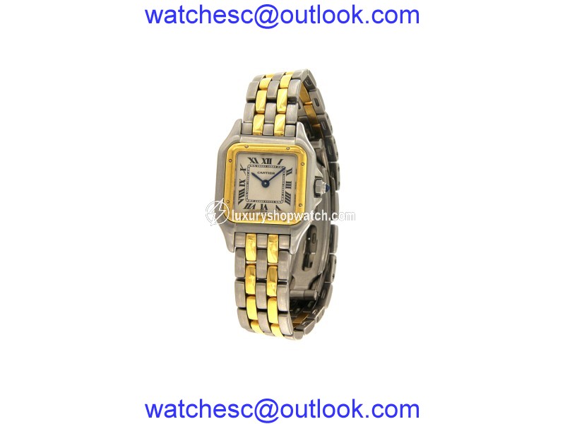 Cartier Panthere 1120 Stainless Steel and 18K Yellow Gold 21mm Womens Watch Cartier