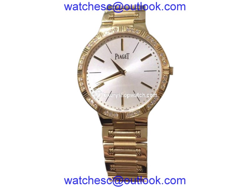 Piaget Dancer 18K Rose Gold & Diamond 38mm Mens Watch Piaget