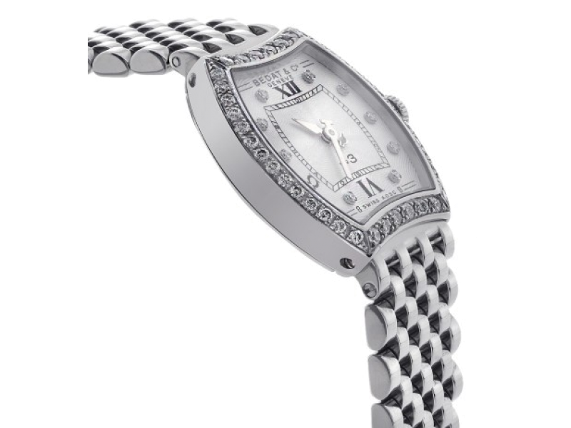Bedat & Co. No 3 Diamond Dial & Bezel Stainless Steel Womens Watch Bedat & Co