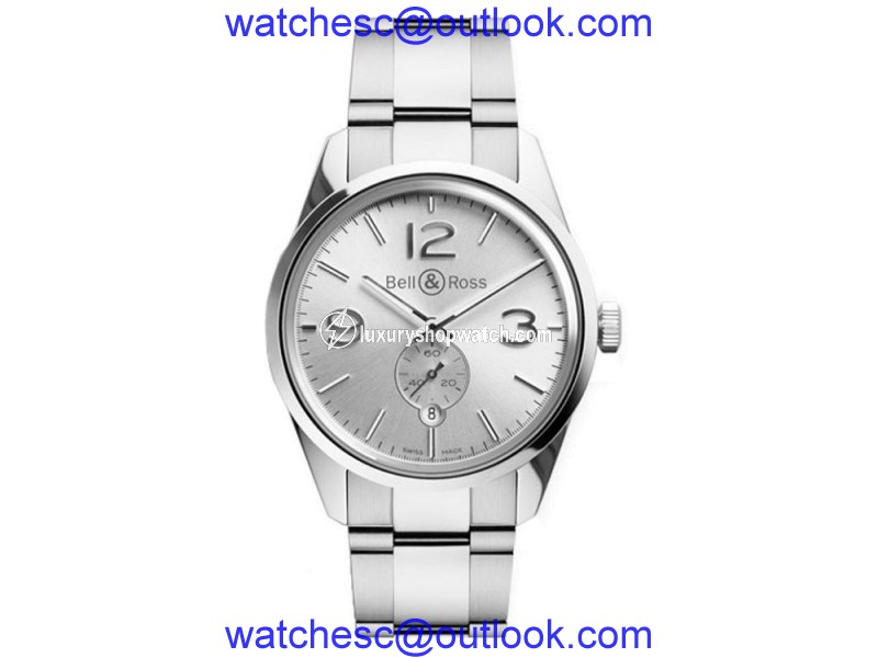 Bell & Ross Officer BR123-OFFICER Stainless Steel Mens 42mm Watch Bell & Ross