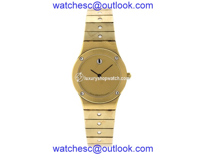 Zenith Z1 Stainless Steel Gold Tone Quartz Womens Watch Zenith