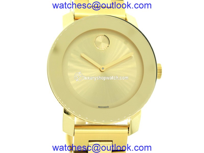 Movado Gold Tone Bold Watch Moado