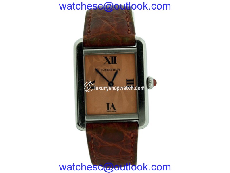 Cartier Tank Solo Stainless Steel & Leather Womens Watch Cartier