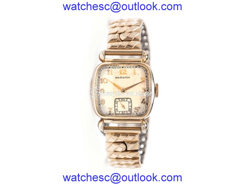 Hamilton 10K Yellow Gold Filled 27mm x 27mm Watch Hamilton