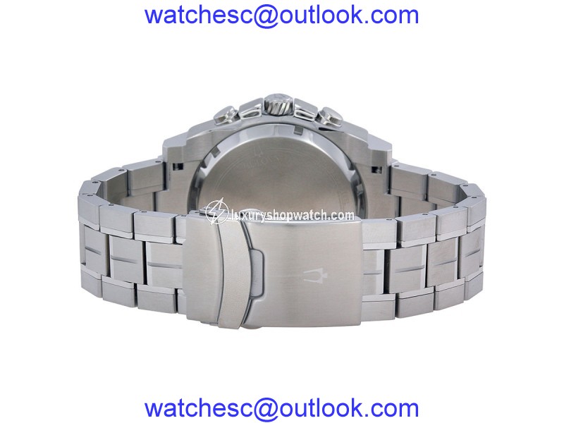 Bulova Precisionist Chronograph Stainless Steel 47mm Watch Bulova