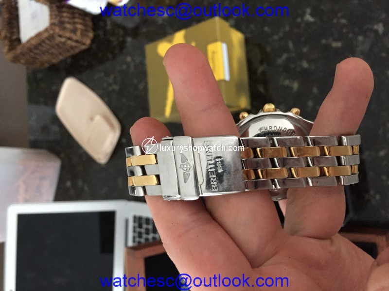 Breitling Chronomat B13352 18K Gold & Stainless Steel 40mm Mens Watch Breitling