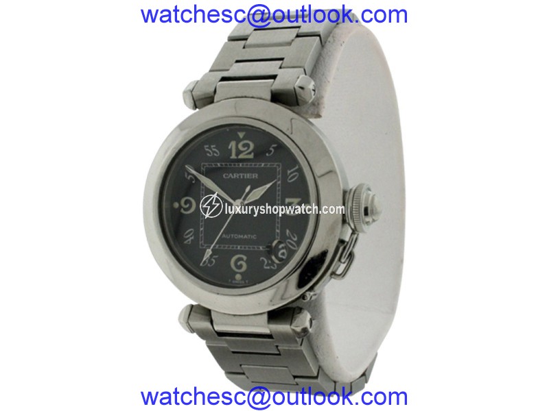 Cartier Pasha C Black Dial Stainless Steel Automatic with Date 35mm Unisex Watch Cartier
