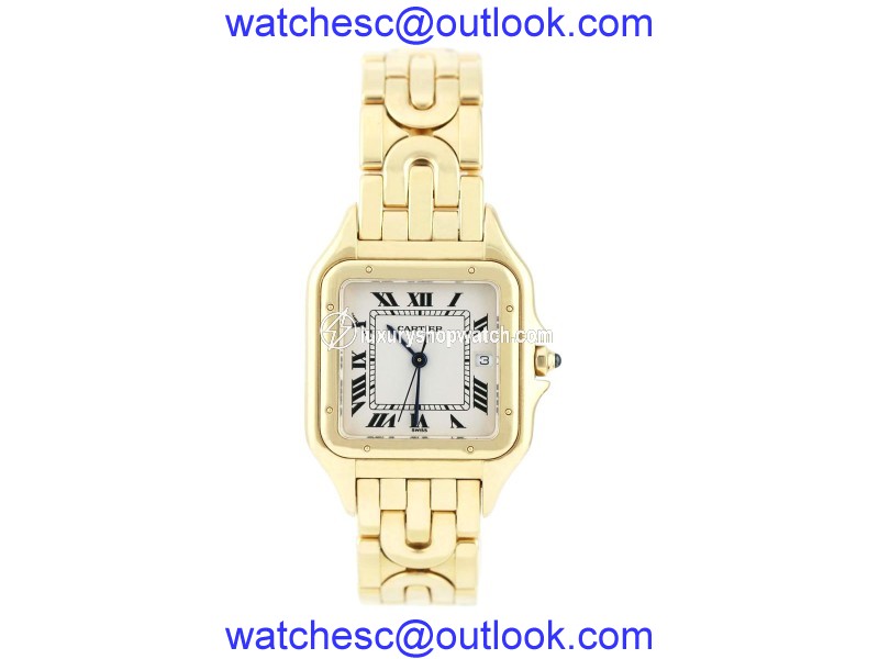 Cartier Men's Panthere Solid 18k Yellow Gold 29mm Watch Cartier