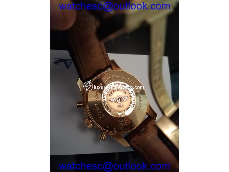 Breitling Navitimer R24322 18K Rose Gold Automatic 46mm Mens Watch Breitling