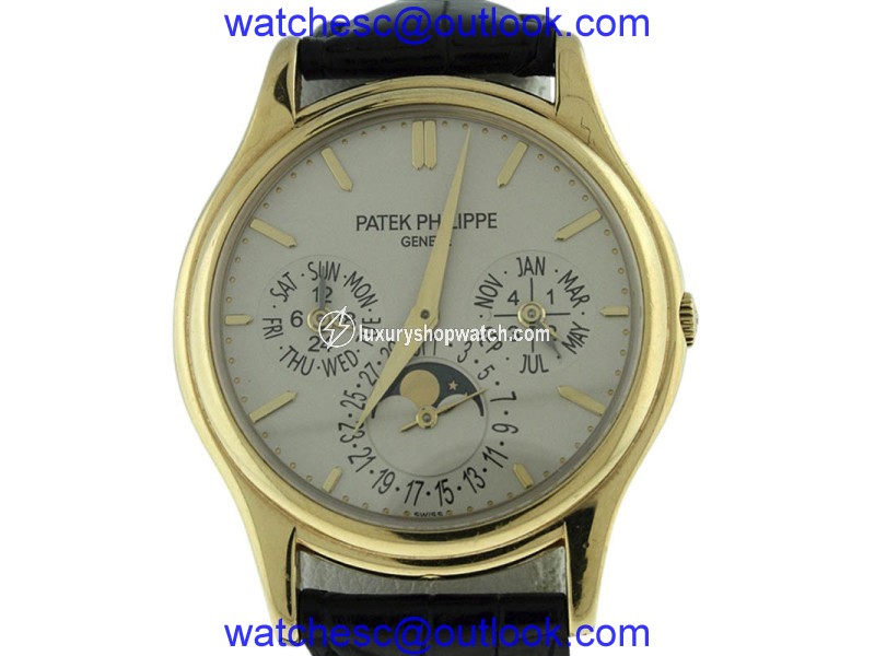 Patek Philippe Perpetual Calendar 5140J Moonphase 18K Yellow Gold 38mm Mens Watch Patek Philippe