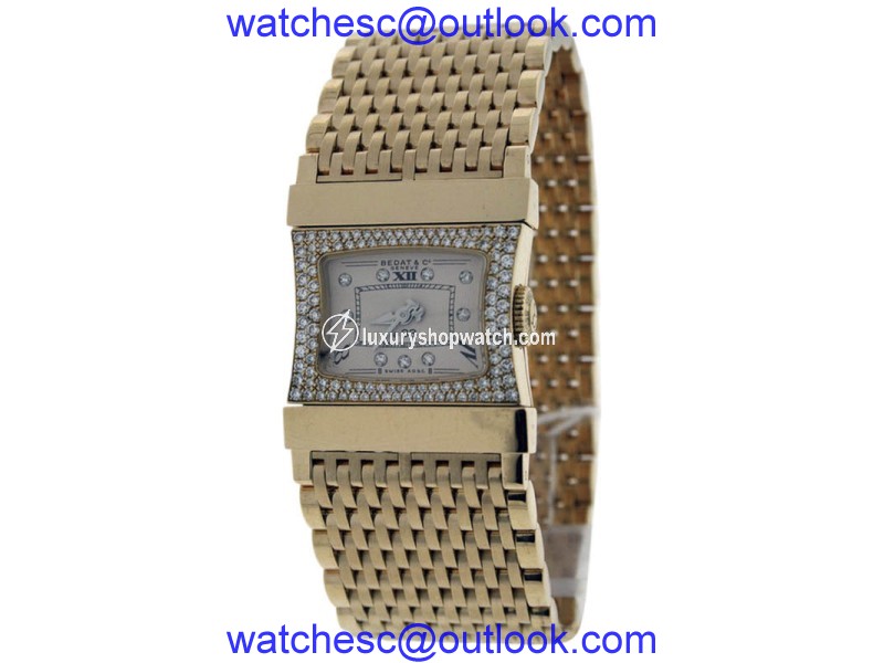 Bedat & Co No.33 Reverso 18K Yellow Gold with Diamond 22mm Womens Watch Bedat & Co