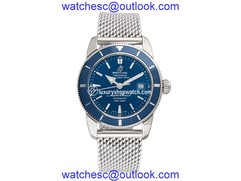 Breitling Superocean Stainless Steel Blue Dial 42mm Mens Watch Breitling