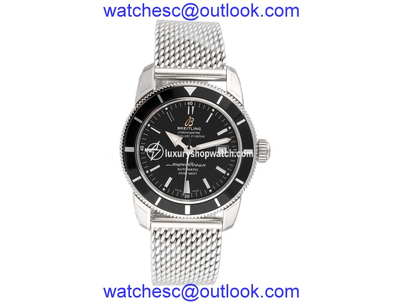 Breitling Superocean Heritage A1732124-BA61SS Stainless Steel Black Dial 42mm Mens Watch Breitling