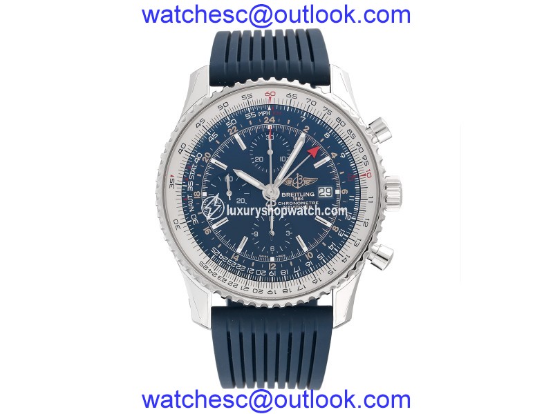 Breitling Navitimer World A2432212-C651BLLT Stainless Steel 46mm Mens Watch Breitling