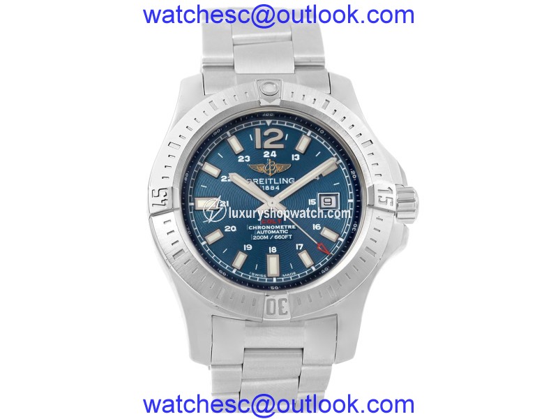 Breitling Colt A17388 Stainless Steel Blue Dial Automatic 44mm Mens Watch Breitling