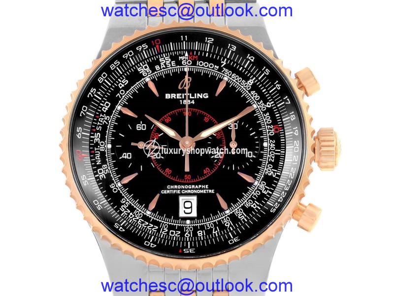 Breitling Montbrillant Legende C23340 Stainless Steel/18K Rose Gold Automatic 47mm Mens Watch Breitling