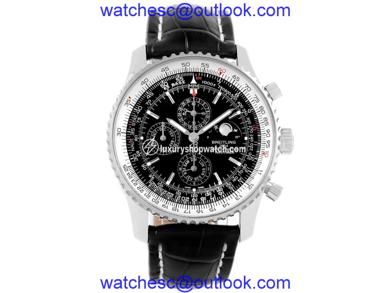 Breitling Navitimer A19370 Stainless Steel & Leather Automatic 46mm Mens Watch Breitling
