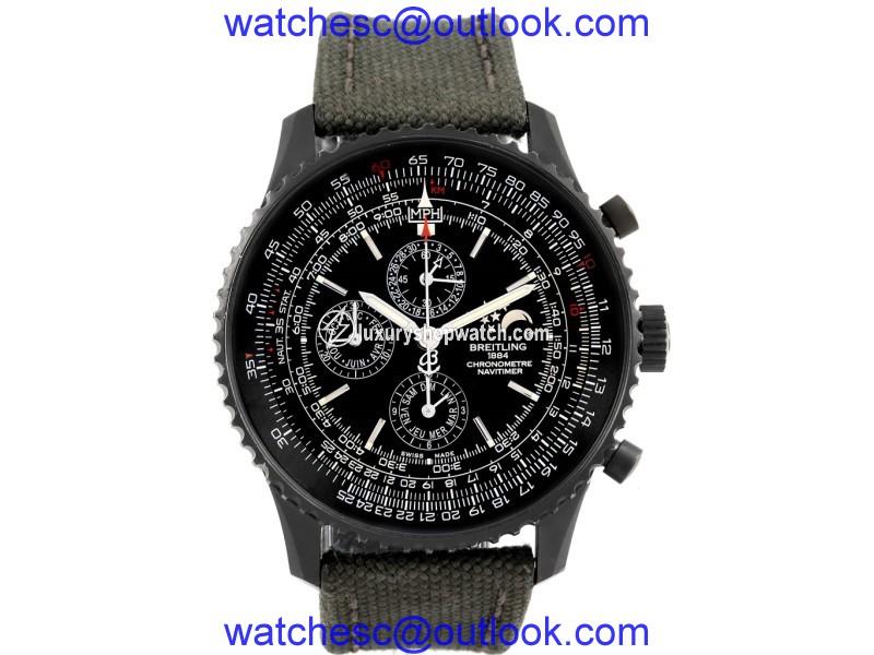 Breitling Navitimer M19380 Stainless Steel & Fabric Automatic 48mm Mens Watch Breitling