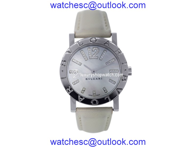 Bulgari BB33SL Stainless Steel / Leather 33mm Womens Watch Bulgari