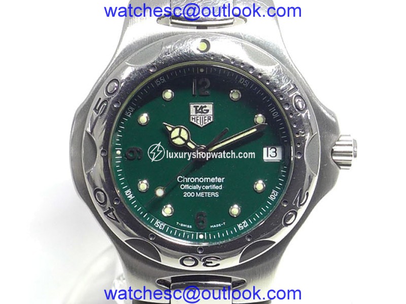 Tag Heuer Kirium WL5112 Stainless Steel Green Dial Automatic 37mm Men's Watch Tag Heuer