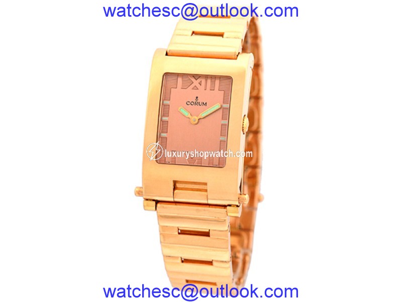 Corum "Toboggan" 18K Rose Gold Quartz 24mm Unisex Watch Corum