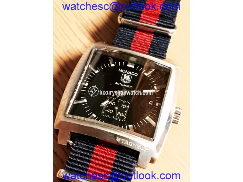Tag Heuer Monaco Stainless Steel & Fabric 37.50mm Watch Tag Heuer