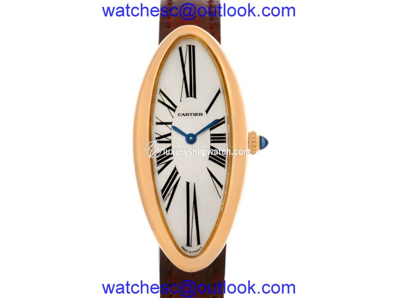 Cartier Baignoire Allongee Mecanique 18K Rose Gold 22mm Womens Watch Cartier