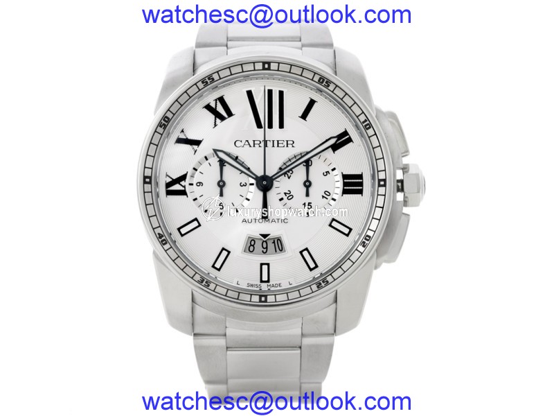 Cartier Calibre W7100045 Stainless Steel Automatic 42mm Mens Watch Cartier