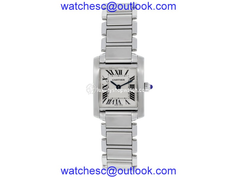 Cartier Tank Francaise Stainless Steel 20mm Womens Watch Cartier