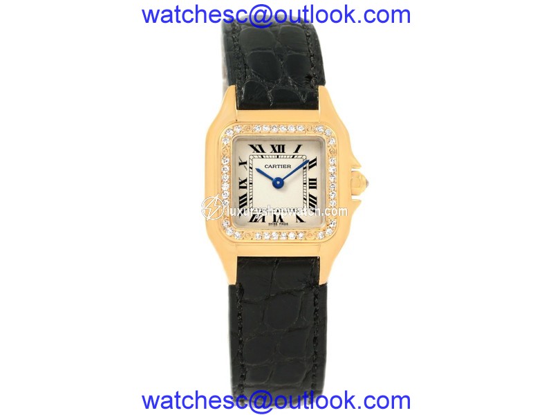 Cartier Panthere WF3070B9 18K Yellow Gold & Diamond 22mm Womens Watch Cartier