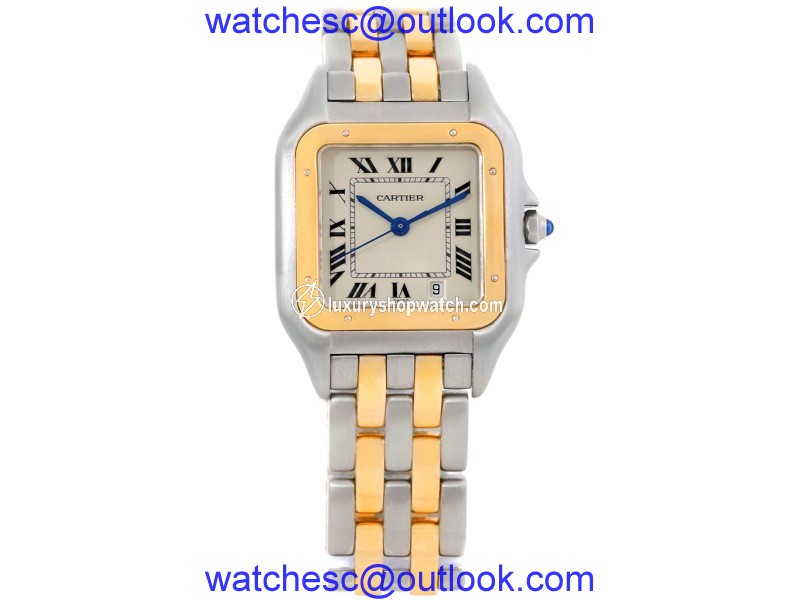 Cartier Panthere W25028B8 Stainless Steel and 18K Yellow Gold 36mm Quartz Unisex Watch Cartier