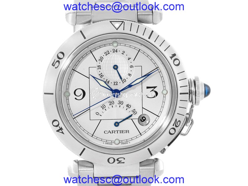 Cartier Pasha W31037H3 Stainless Steel 38mm Mens Watch Cartier