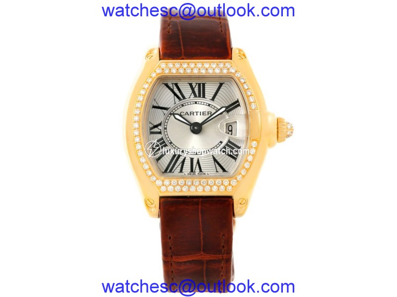 Cartier Roadster WE500160 18K Yellow Gold Diamond 31mm Womens Watch Cartier