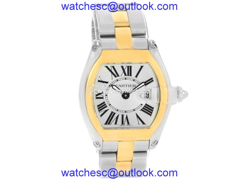 Cartier Roadster W62026Y4 Stainless Steel Yellow Gold 36mm Womens Watch Cartier Buy at TrueFacet