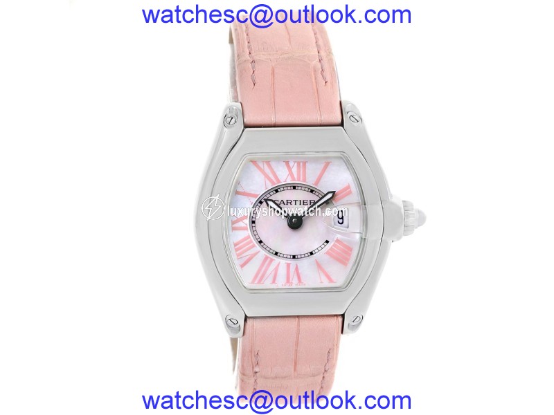 Cartier Roadster W6206006 Stainless Steel & Mother Of Pearl Dial 30mm Womens Watch Cartier
