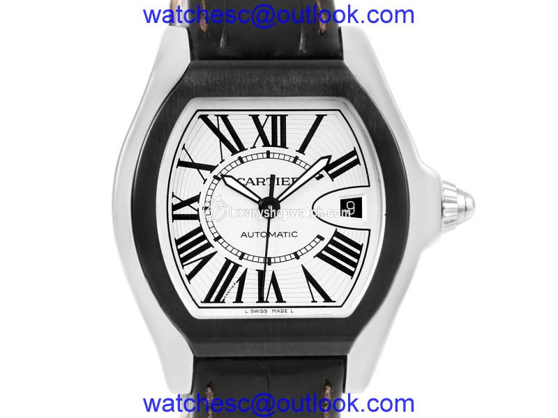 Cartier Roadster S W6206018 Stainless Steel & Leather Automatic 45.6mm Unisex Watch Cartier