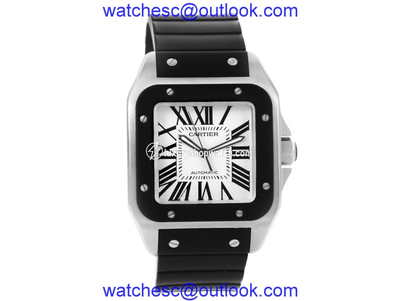 Cartier Santos 100 W20121U2 Stainless Steel 38mm Automatic Mens Watch Cartier