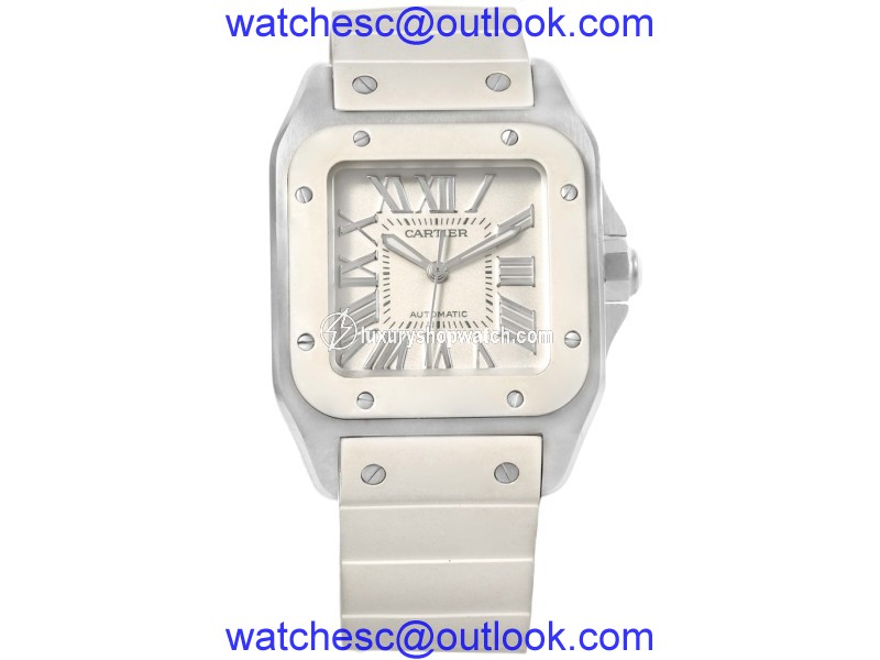 Cartier Santos 100 W20121U2 Stainless Steel Automatic 32mm Womens Watch Cartier