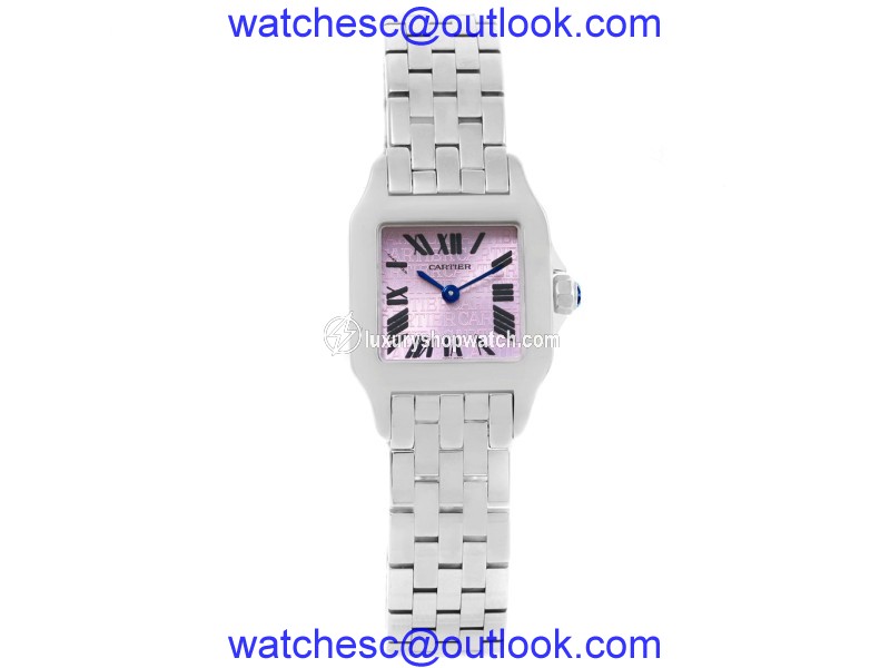 Cartier Santos W2510002 Demoiselle Stainless Steel Purple Dial 20mm Womens Watch Cartier