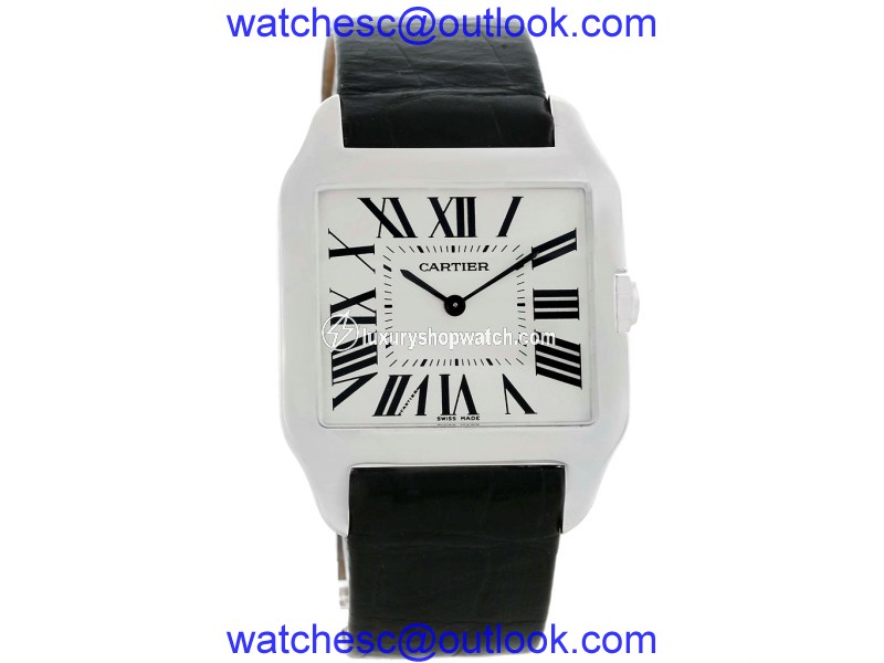 Cartier Santos Dumont W2007051 18K White Gold Manual 29mm Mens Watch Cartier