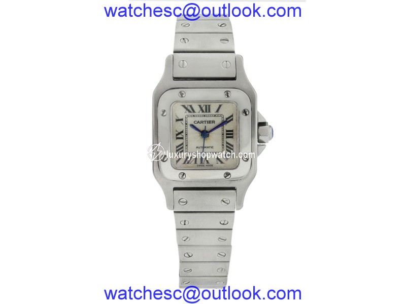 Cartier Santos W20054D6 Stainless Steel 24mm Womens Watch Cartier