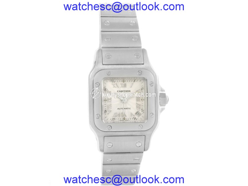 Cartier Santos Galbee W20044D6 Stainless Steel Automatic 24mm Womens Watch Cartier