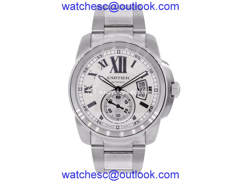 Cartier Calibre 744368RX Silver Dial Stainless Steel Automatic 42mm Mens Watch Cartier