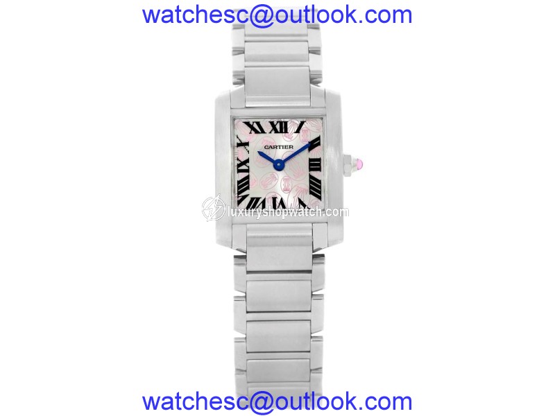 Cartier Tank Francaise W51031Q3 Stainless Steel & Silver Dial 20mm Womens Watch Cartier
