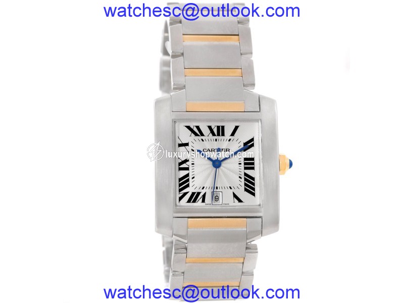 Cartier Tank Francaise W51005Q4 Stainless Steel/Yellow Gold 28mm Unisex Watch Cartier