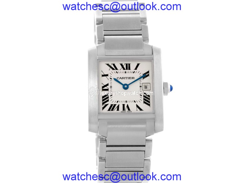 Cartier Tank Francaise W51011Q3 Stainless Steel 25mm Womens Watch Cartier